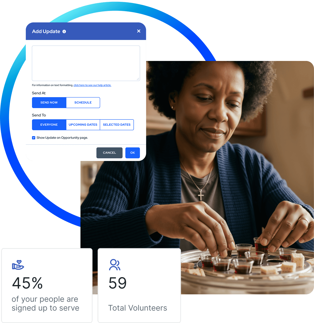 Virtuous Volunteer provides church volunteer management software for congregations.
