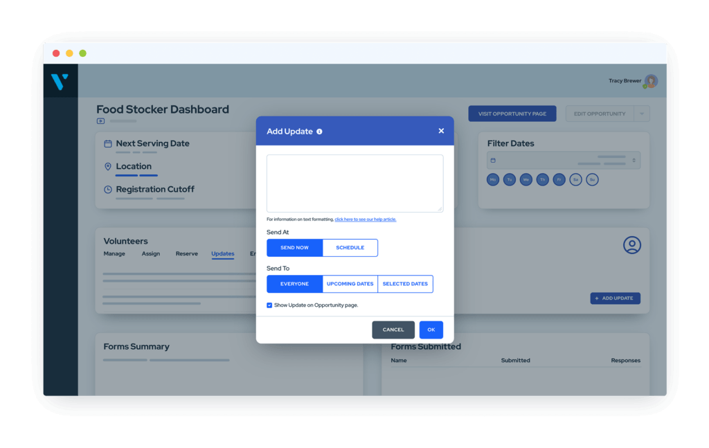 Virtuous Volunteer: volunteer management software