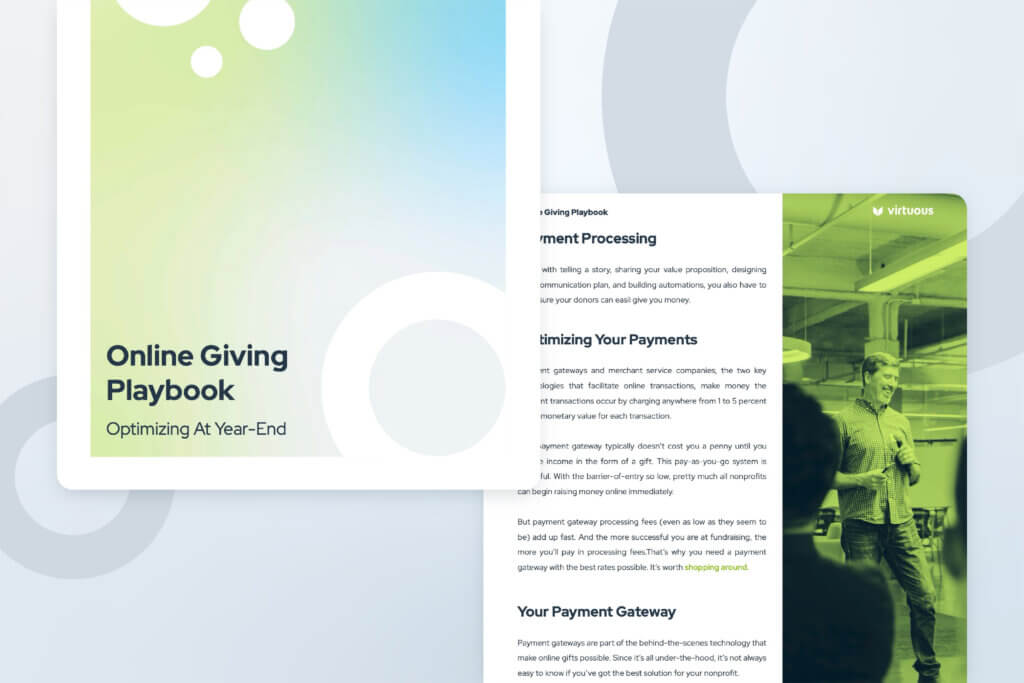 Online Giving Playbook, Optimizing at Year-End. A free guide to year-end online fundraising.