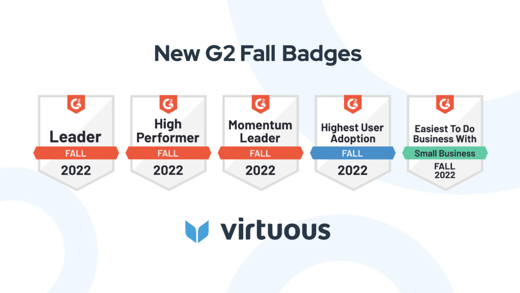 Virtuous Awarded Momentum Leader in Nonprofit CRM in G2 Crowd's Fall 2022 Report