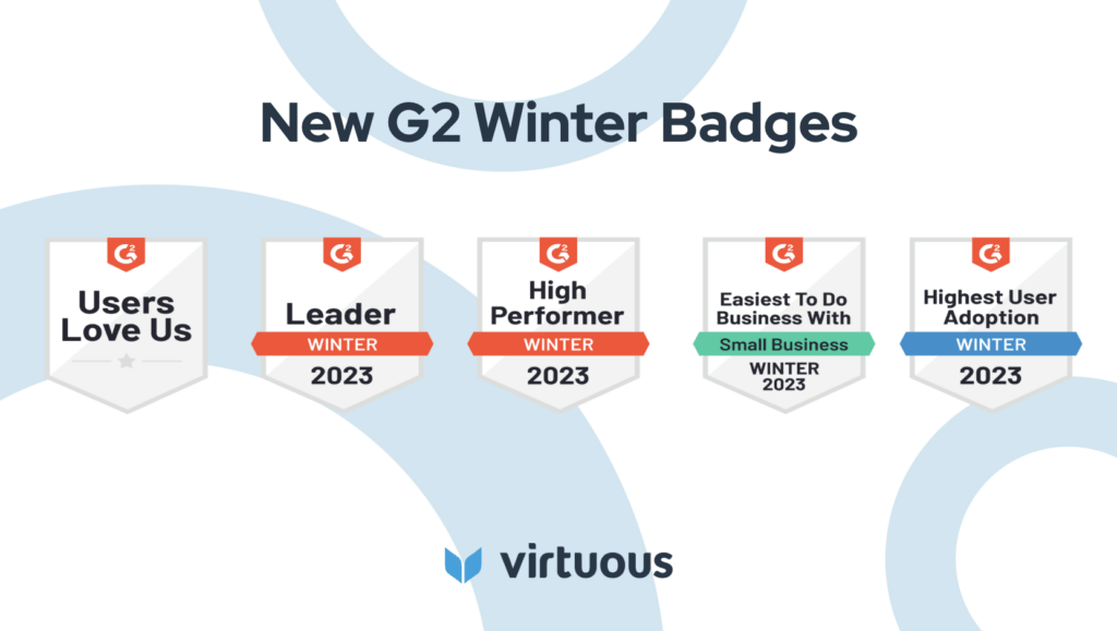 Virtuous Awarded a Leader in Nonprofit CRM in G2 Crowd's Winter 2022 Report