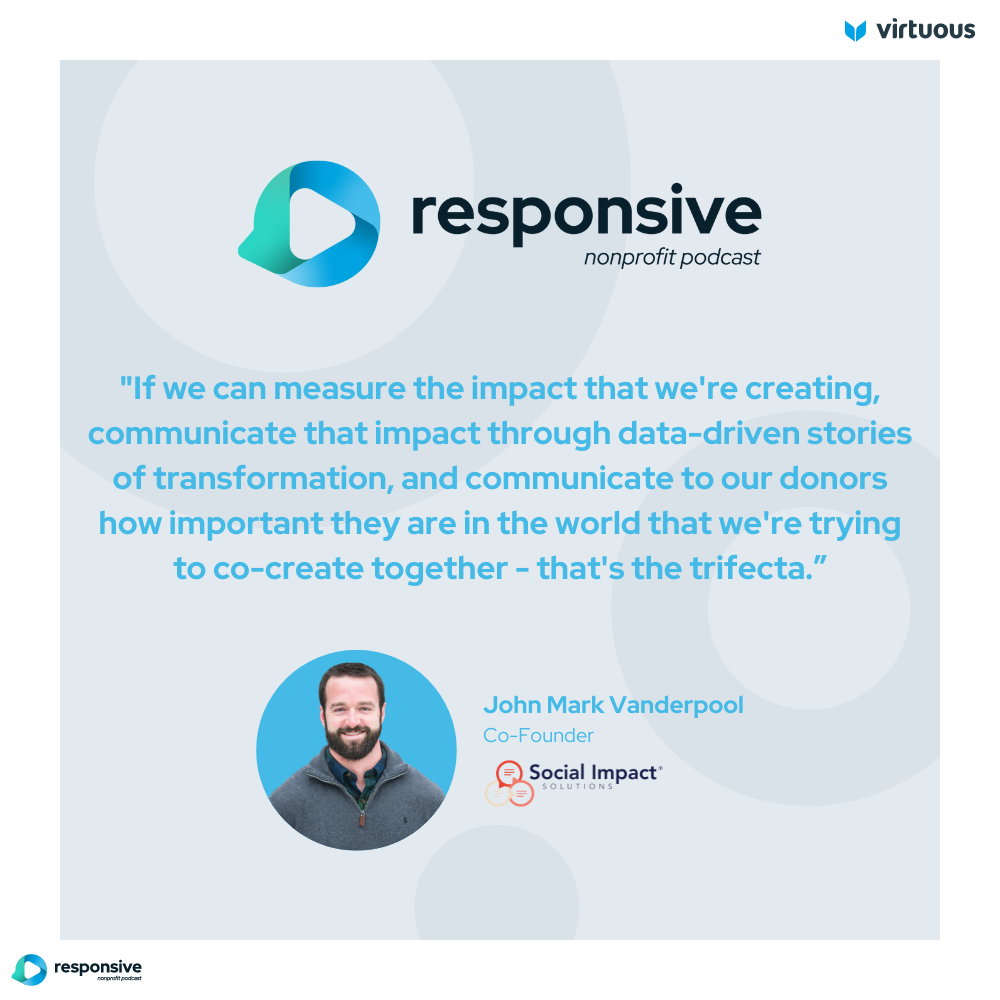 John Mark Vanderpool quote on how to measure impact