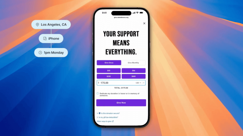 Virtuous Raise helps nonprofits customize the suggested donation amount that shows up for every donor.