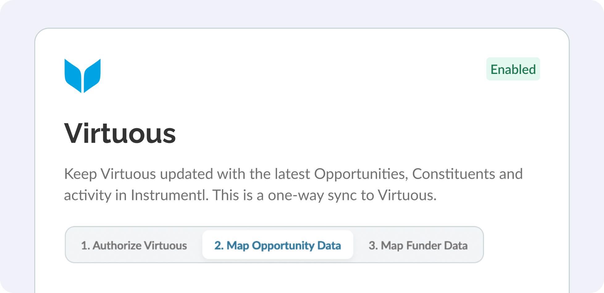 Virtuous - Instrumentl Integration