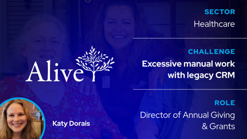 Alive reclaimed 8-12 hours a week using Virtuous CRM+ and Virtuous Raise.