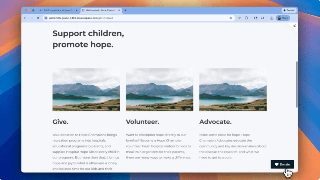 Donation Widget: Floating Donate Button
