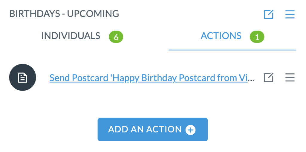 Donor Stewardship Plan: Add letters on demand to make it more personal.